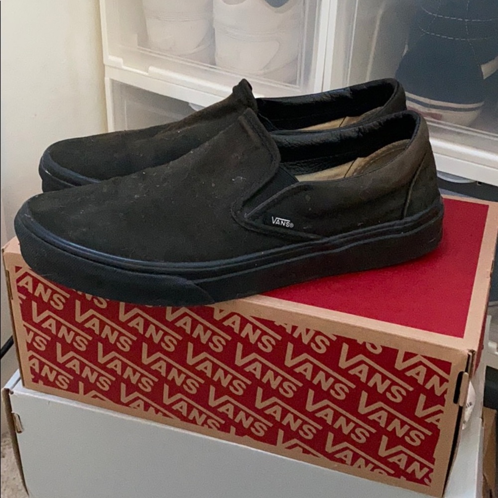 Black Slip-On Vans
